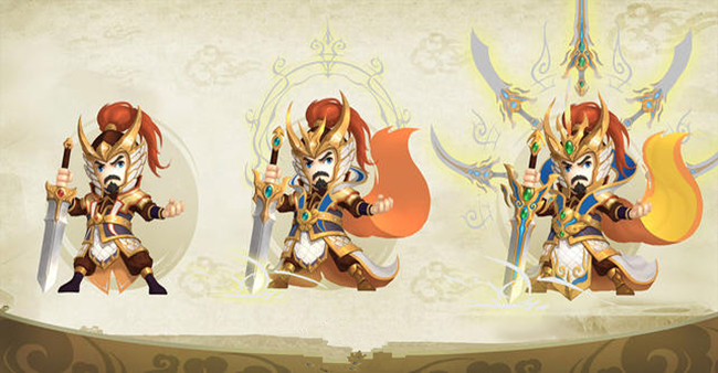 卡通风格武侠类卡牌养成游戏