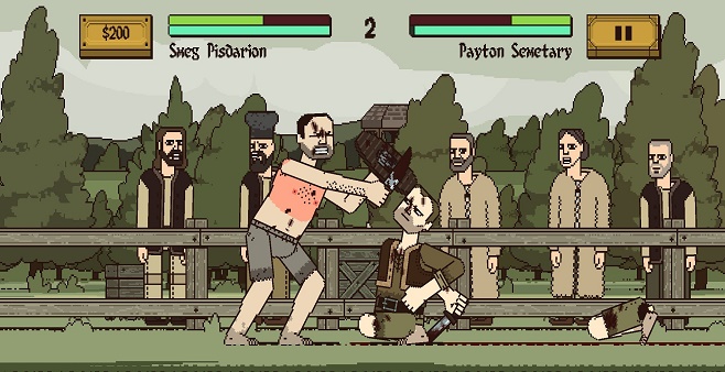 像素风格的格斗类手游