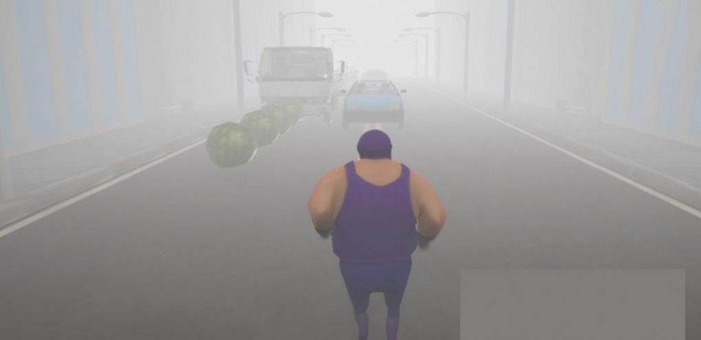 胖子躲车跑游戏手机版最新版图2