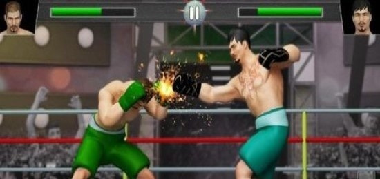 实拍拳击比赛图1