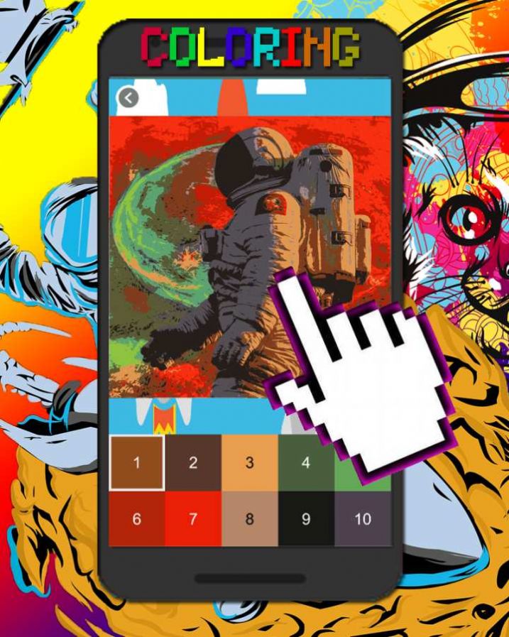 宇航员太空像素艺术图1