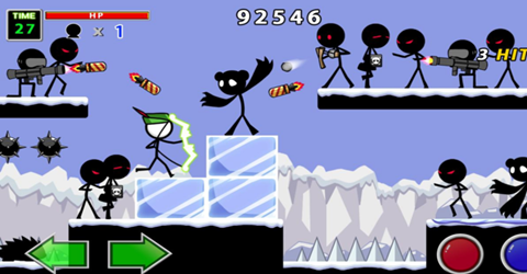 一个火柴人闯关的游戏