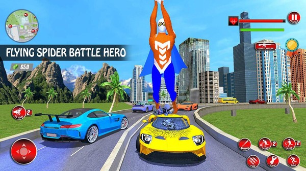 忍者飞行蜘蛛绳英雄图1