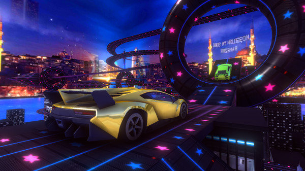 斜坡上的汽车特技图1