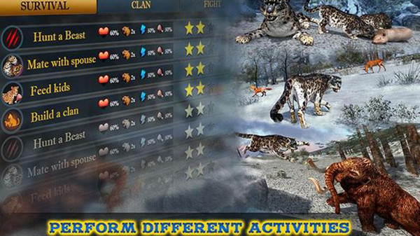 森林雪豹模拟图2