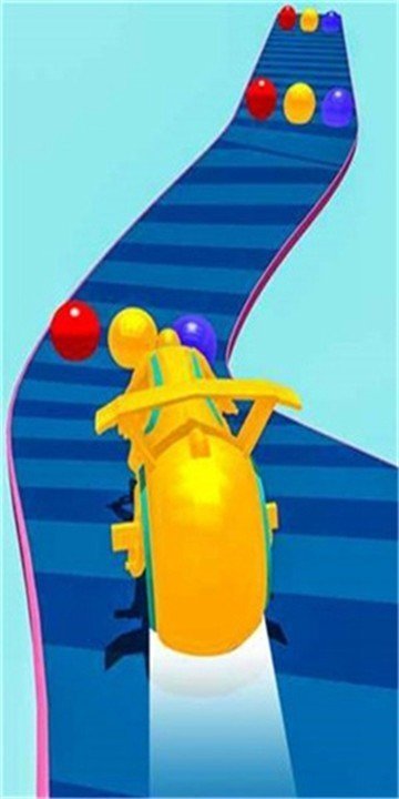 彩色摩托公路冲锋图1